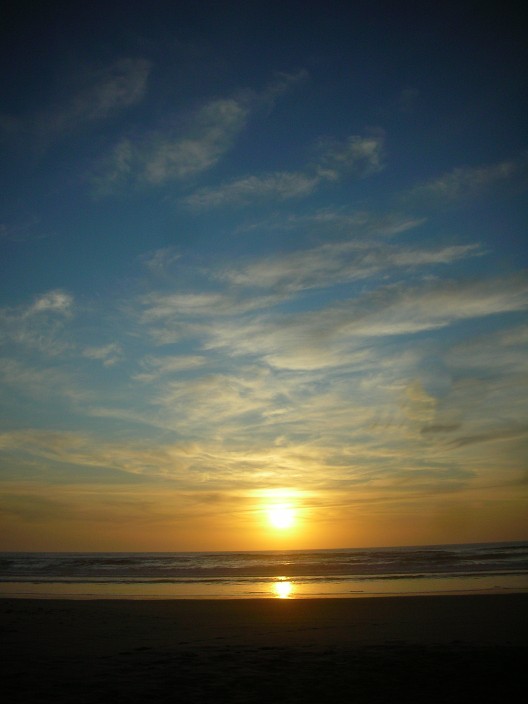 Sunset on the beach, Oregon Dunes